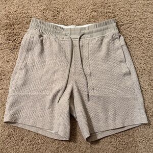 lululemon athletica Heathered Raw Linen Athletic Shorts